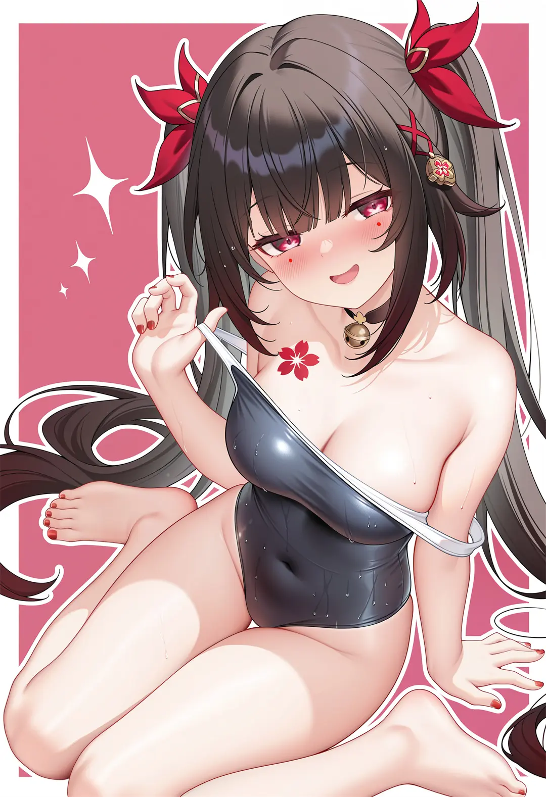 图片[5]-【插画精选】星穹铁道 花火 流萤 双马尾美少女 碧蓝航线 会员动漫美图推荐（共53张）-鹿星语