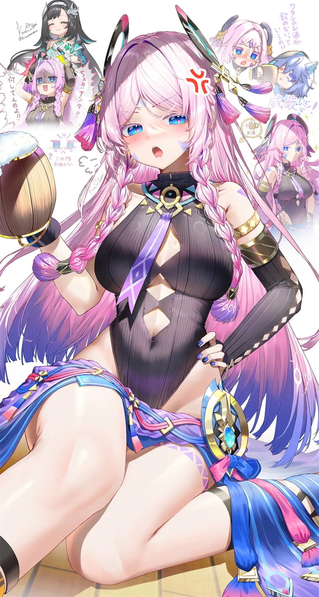 【插画精选】星穹铁道 大黑塔 绝区零 伊芙琳 碧蓝档案 飞鸟马时 会员动漫美图推荐