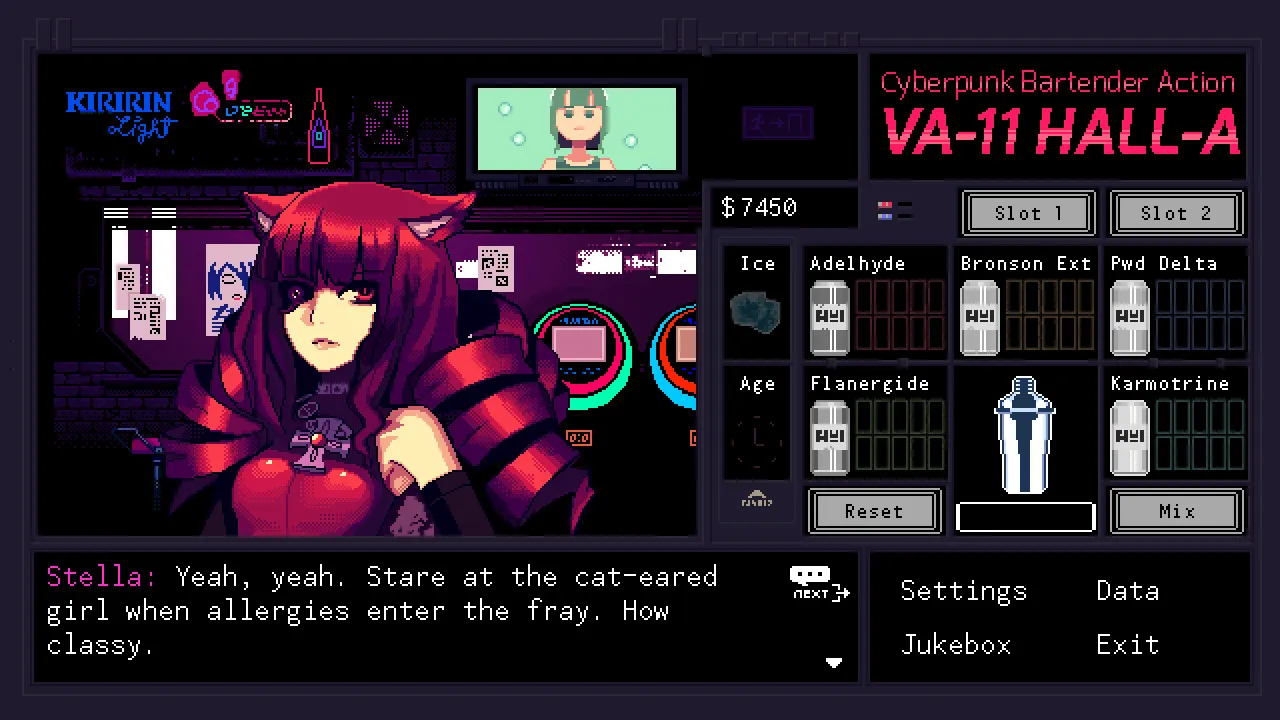 【steam】VA-11 HALL-A：赛博朋克酒保行动/VA-11 Hall-A: Cyberpunk Bartender Action