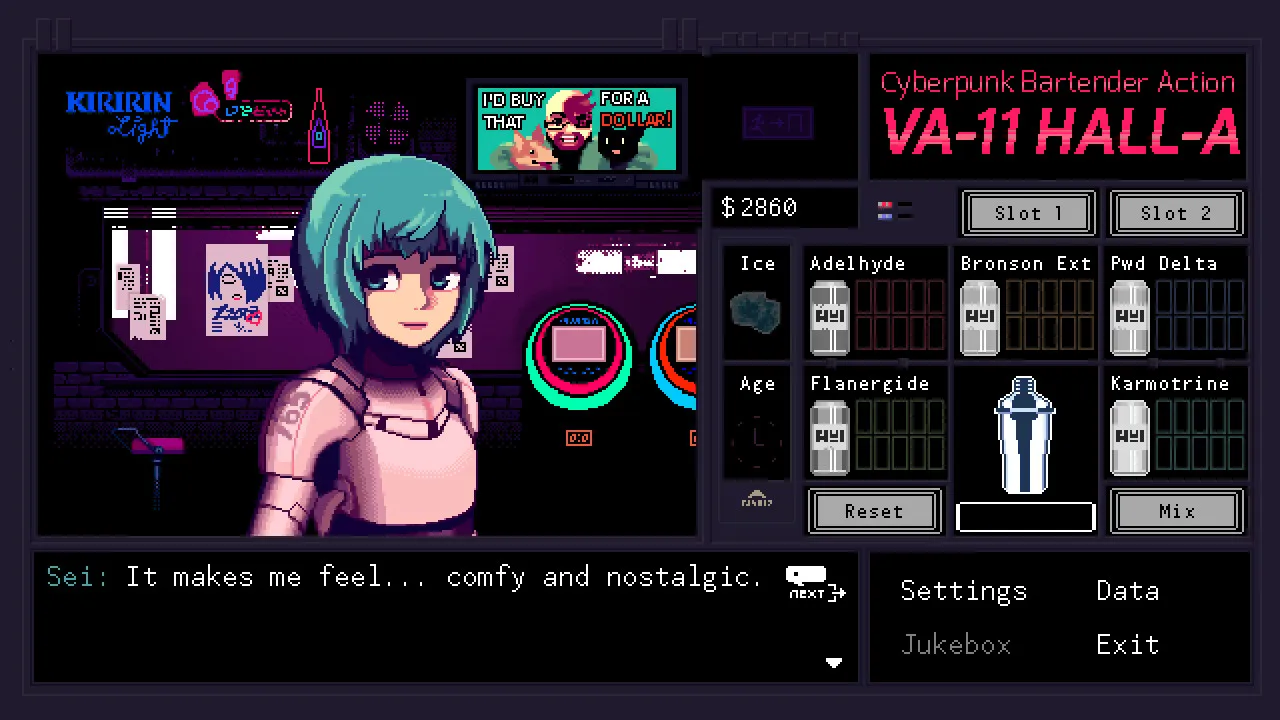 【steam】VA-11 HALL-A：赛博朋克酒保行动/VA-11 Hall-A: Cyberpunk Bartender Action