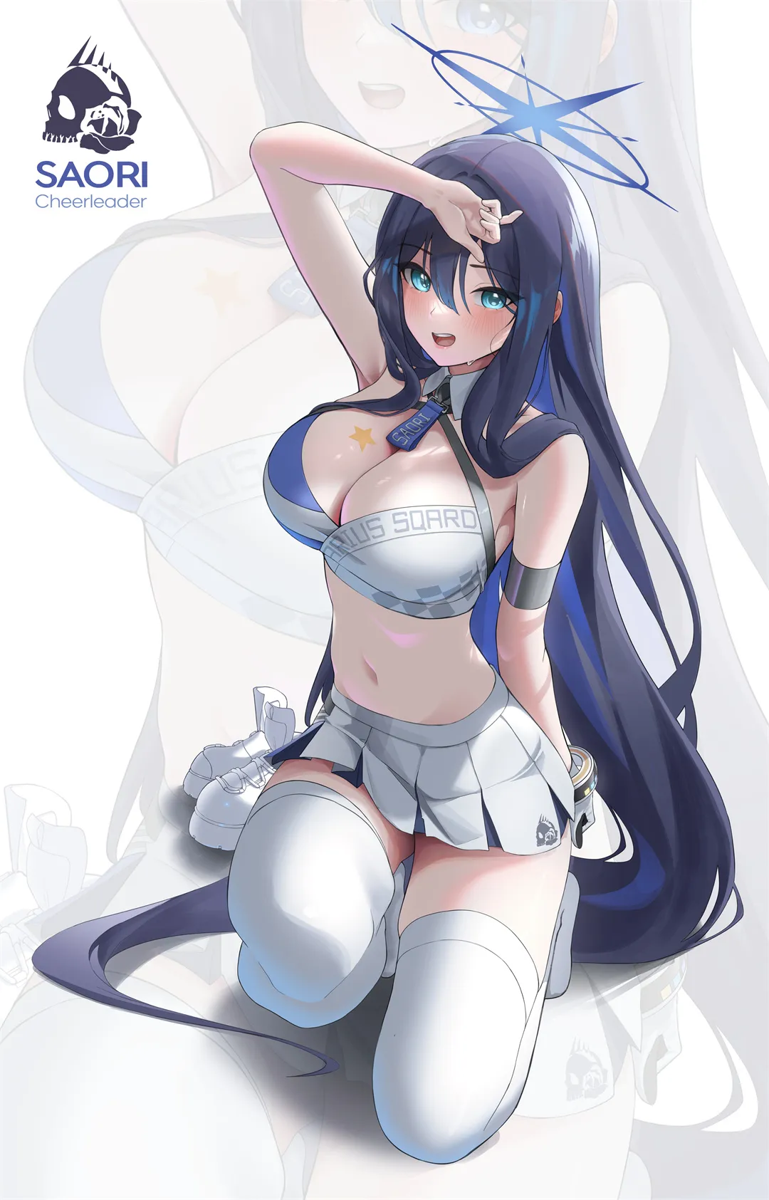 【插画精选】长发少女 热裤 碧蓝档案 空崎日奈 会员美图推荐