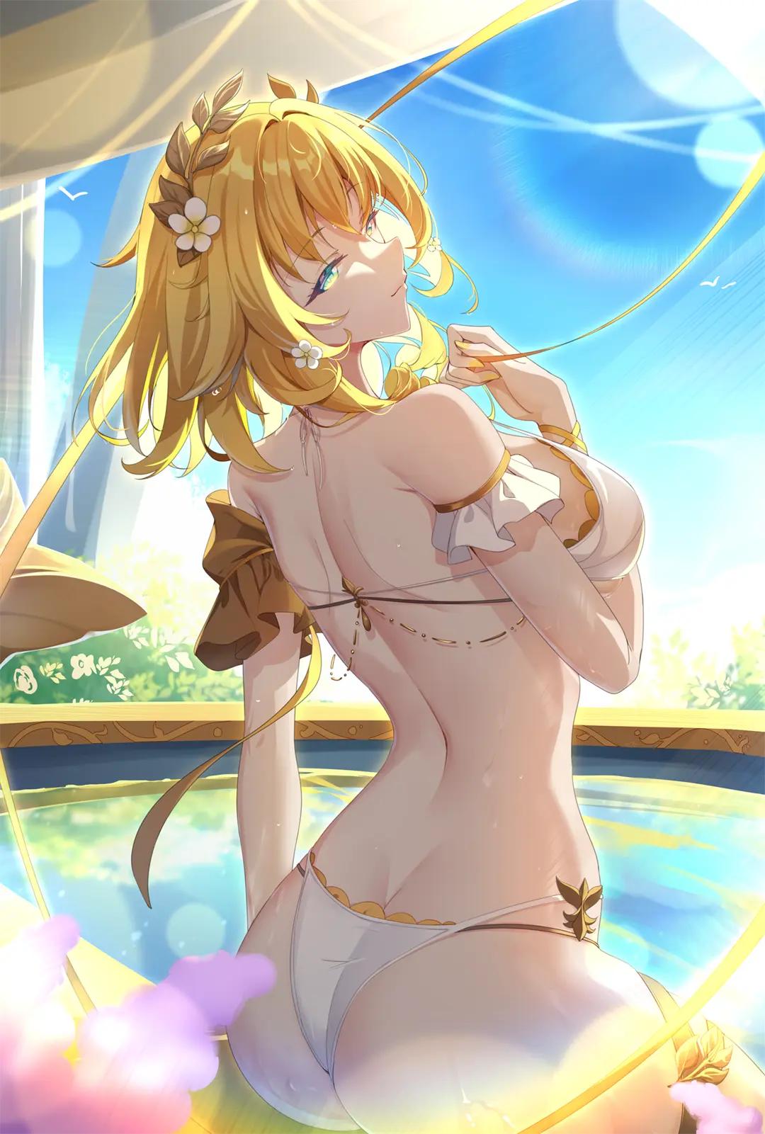 图片[7]-【插画精选】蔚蓝档案 桐生桔梗 妃咲 星穹铁道 阿格莱雅 NIKKE：胜利女神 会员动漫美图(共67张)-鹿星语