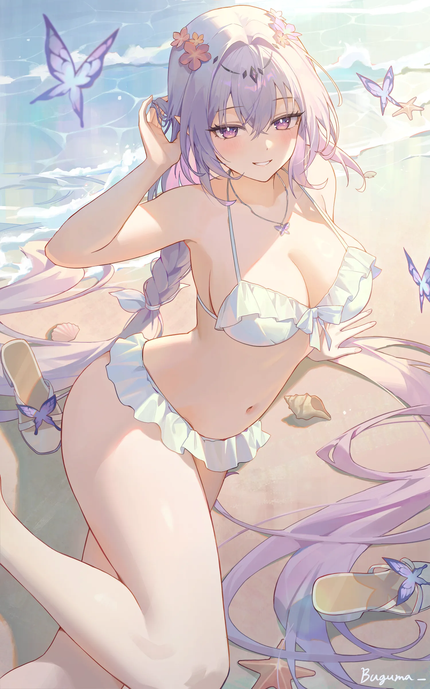 图片[7]-【插画精选】蔚蓝档案 砂狼白子 早濑优香 星穹铁道 遐蝶 流萤 会员动漫美图（共50张）-鹿星语