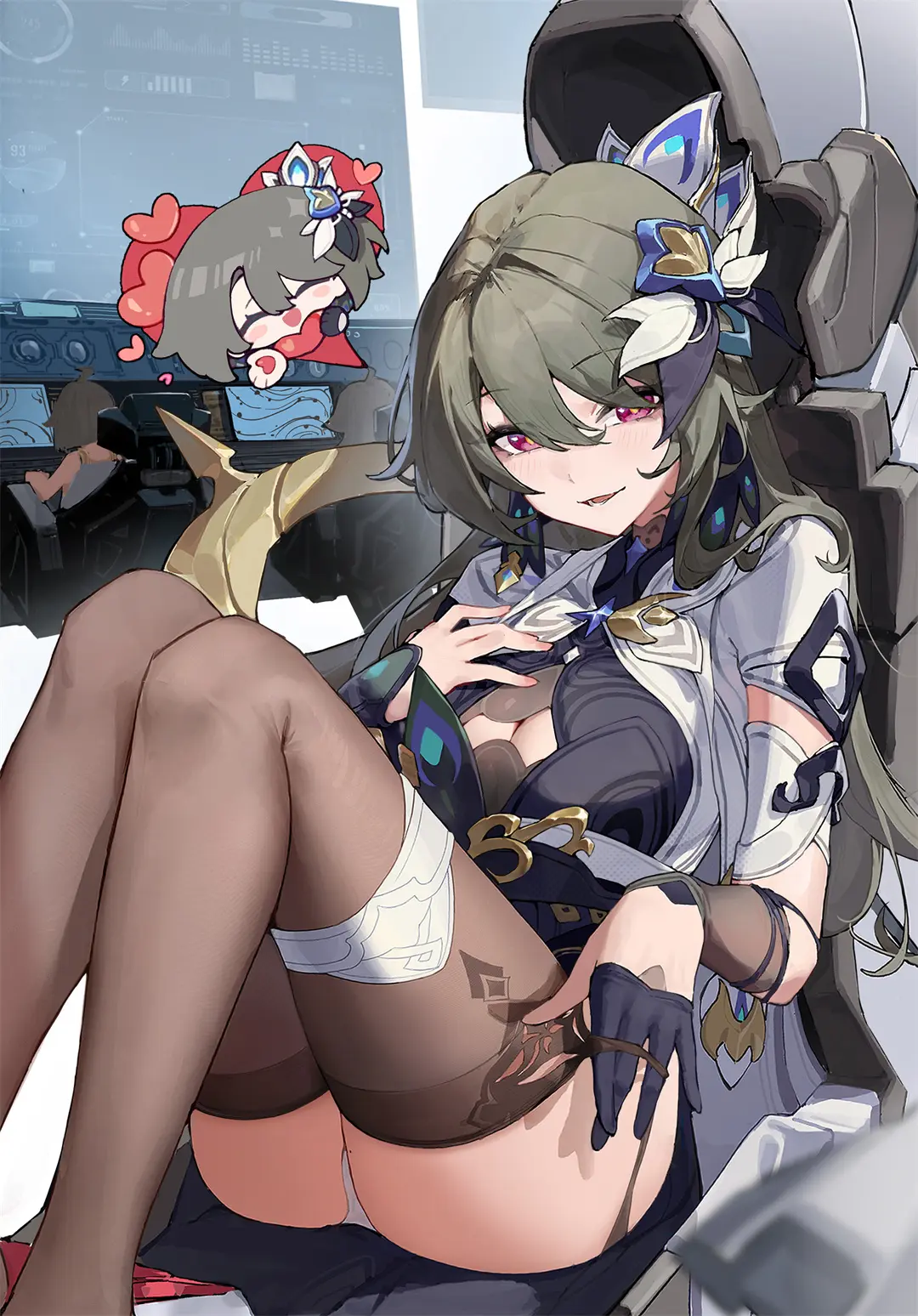 图片[5]-【插画精选】崩坏3 布洛妮娅 薇塔 德丽莎 瑟莉姆 同人角色会员美图推荐插画图片-鹿星语