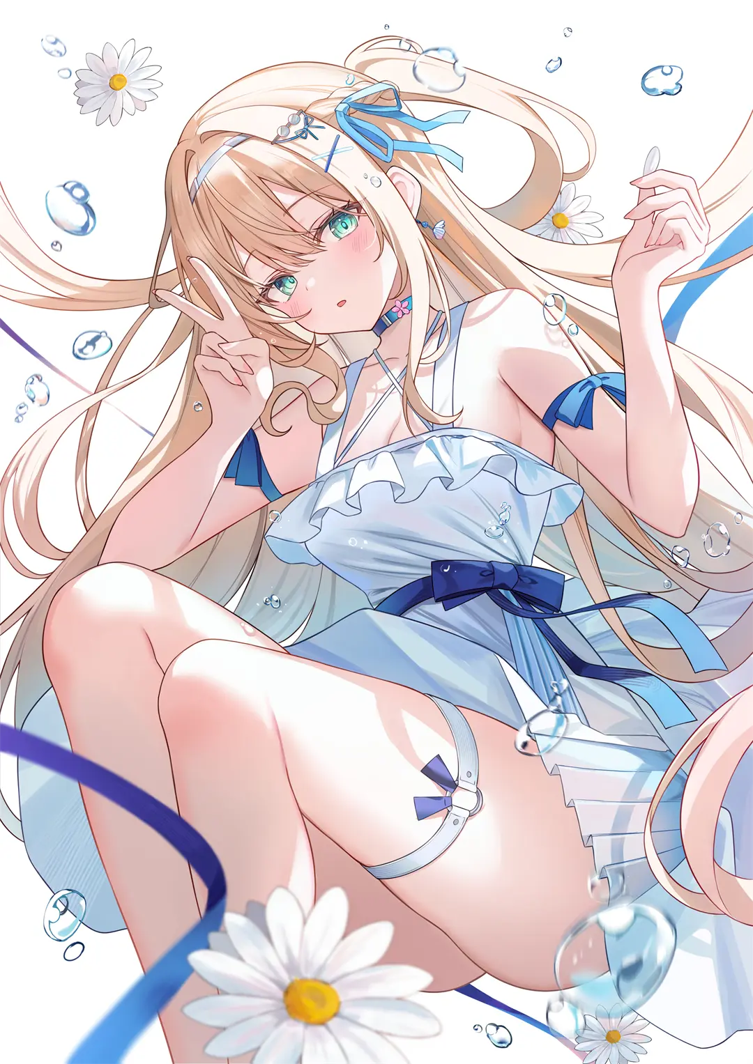 图片[3]-【插画精选】绝区零 爱丽丝 柚叶 海边 比基尼 原神 胡桃 芙宁娜 会员动漫美图（共54张）-鹿星语