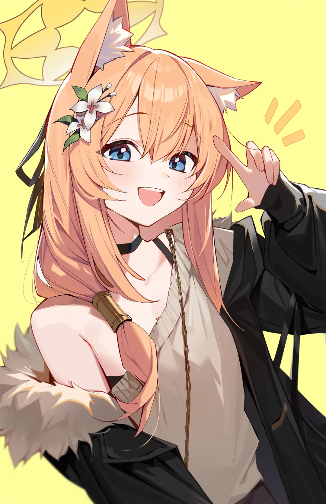 图片[2]-【插画精选】碧蓝档案 兽耳 伊落マリー 会员美图推荐（30张）-鹿星语