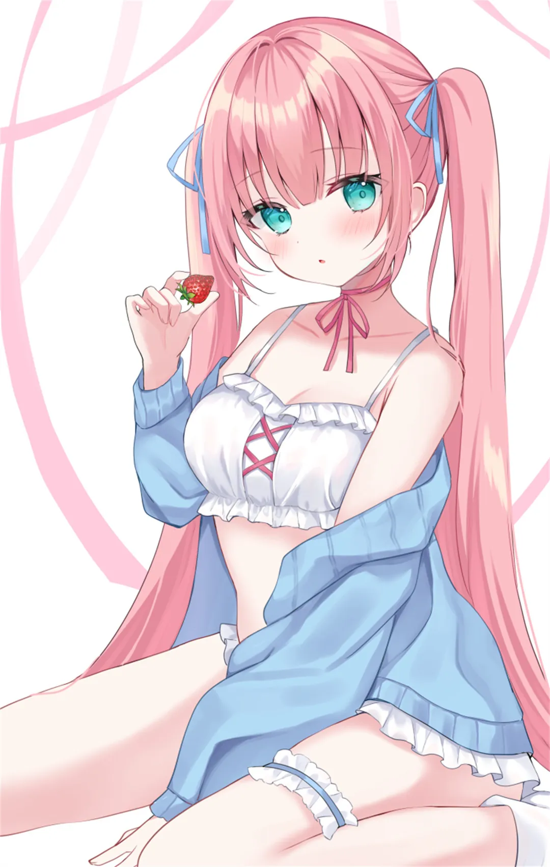 图片[5]-【精选插画】碧蓝档案 早濑优香 双马尾泳装 砂糖あまね 猫羽かりん 会员动漫美图推荐（59张）-鹿星语