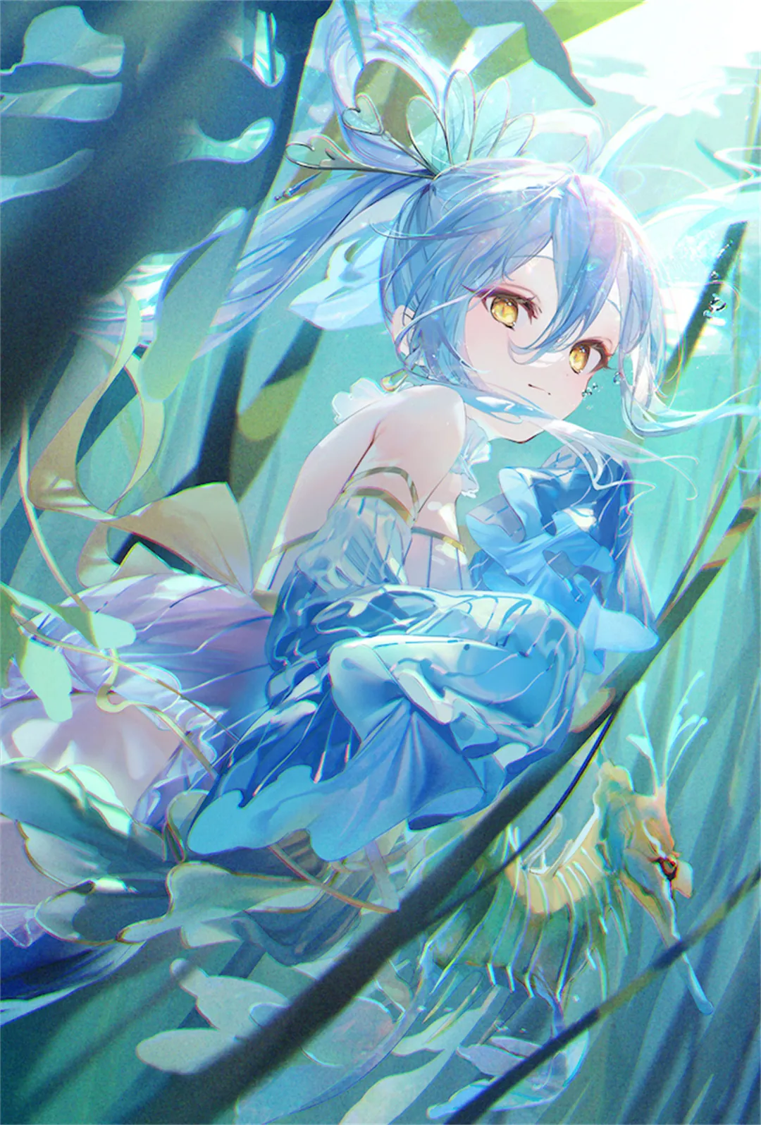 图片[3]-【插画精选】葬送的芙莉莲 星穹铁道 流萤 原神 妮露 会员美图壁纸推荐插画图片（41张）-鹿星语