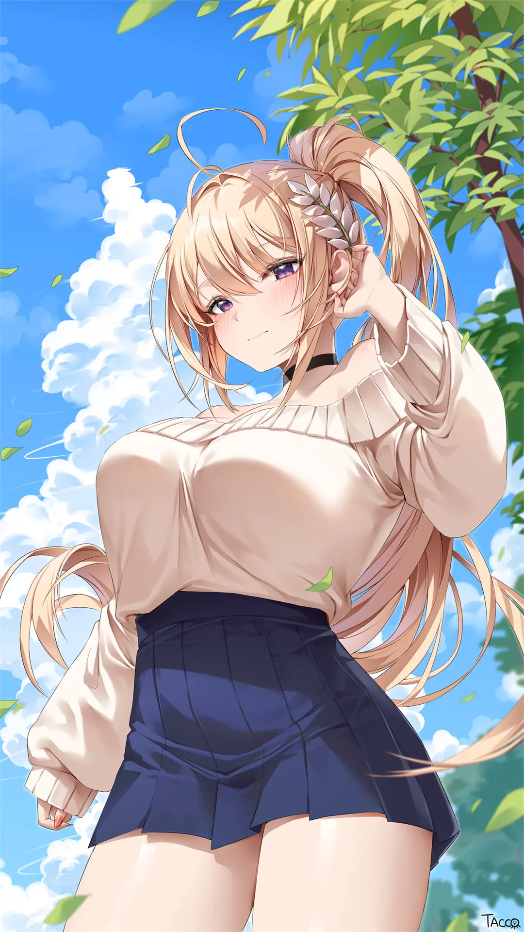 图片[2]-【插画精选】双马尾兽耳少女 原神 八重神子 碧蓝档案 陸八魔アル 会员美图壁纸推荐（90张）-鹿星语