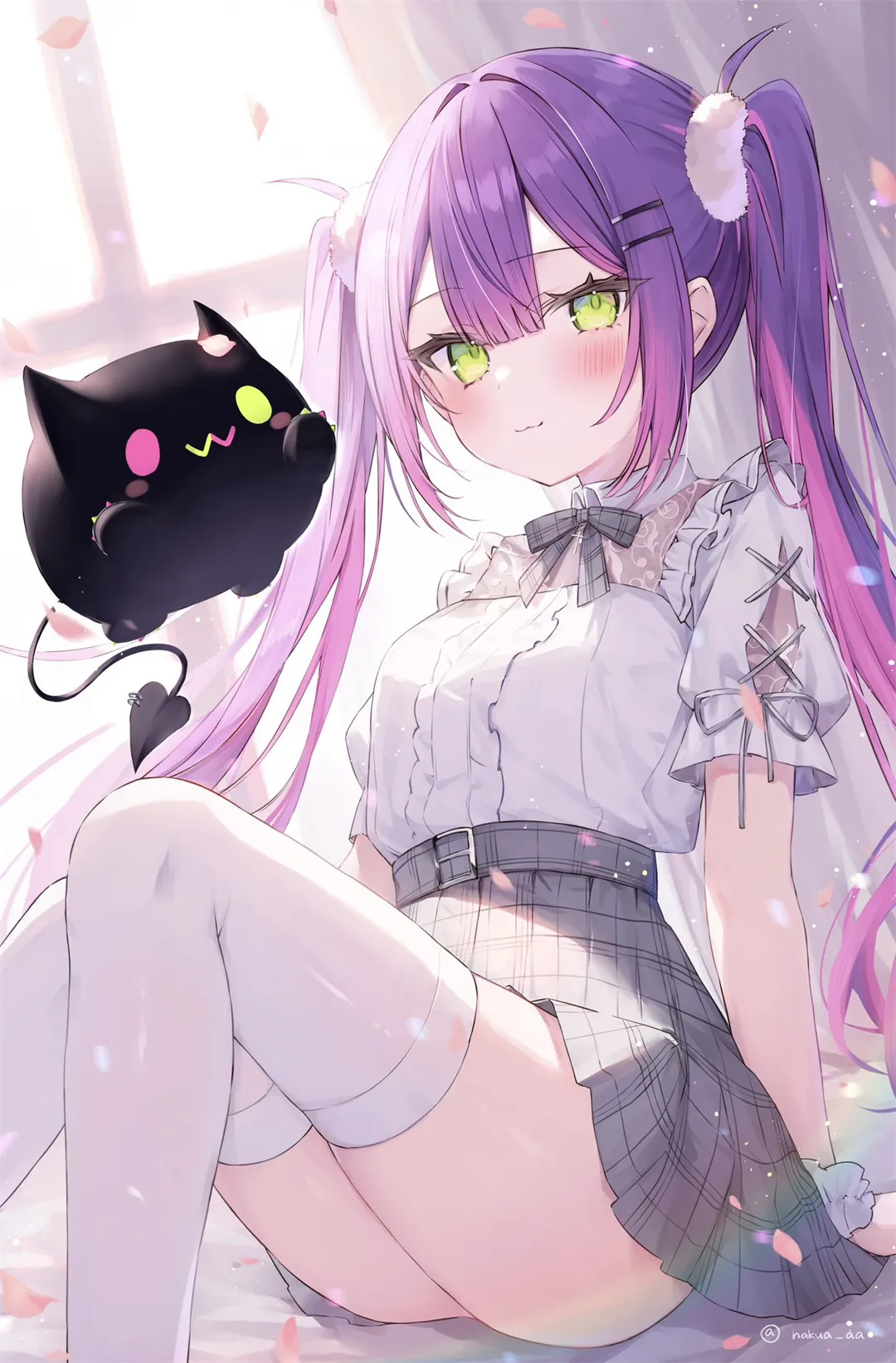 图片[5]-【插画精选】双马尾兽耳少女 原神 八重神子 碧蓝档案 陸八魔アル 会员美图壁纸推荐（90张）-鹿星语