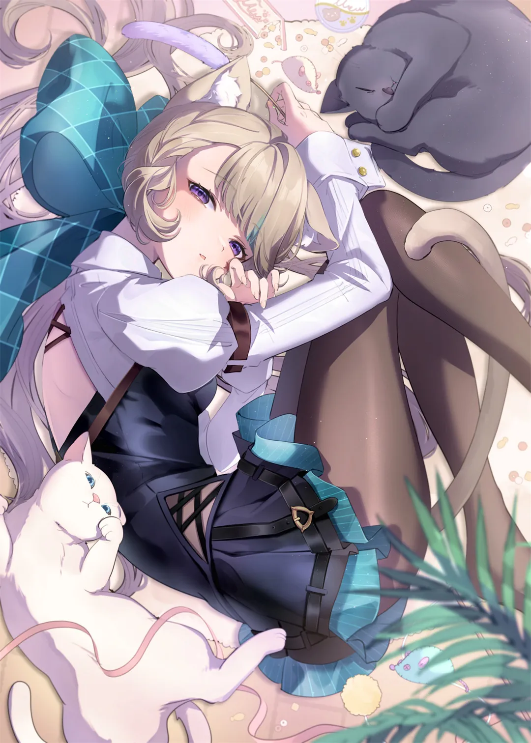 图片[7]-【插画精选】比基尼蓝发少女 双马尾妹子 碧蓝档案 鬼方カヨコ 会员美图壁纸推荐(109张）-鹿星语