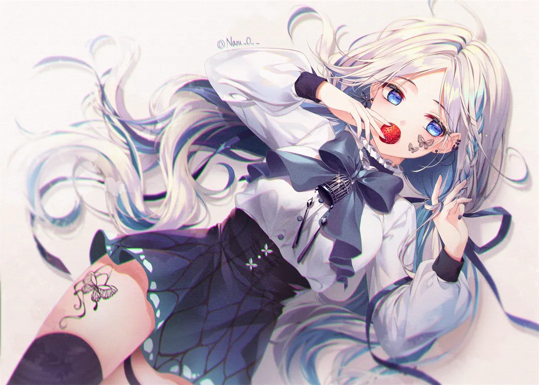 图片[7]-【画师精选】特别喜欢画绝对领域的画师 Naru的插画作品推荐（65张）-鹿星语