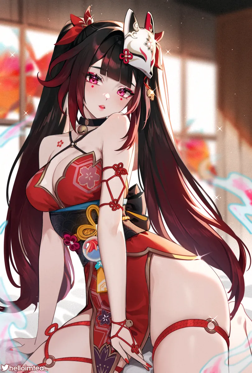 图片[6]-【插画精选】崩坏：星穹铁道 花火 镜流 流萤 碧蓝档案 圣园弥香 会员美图壁纸推荐（32张）-鹿星语