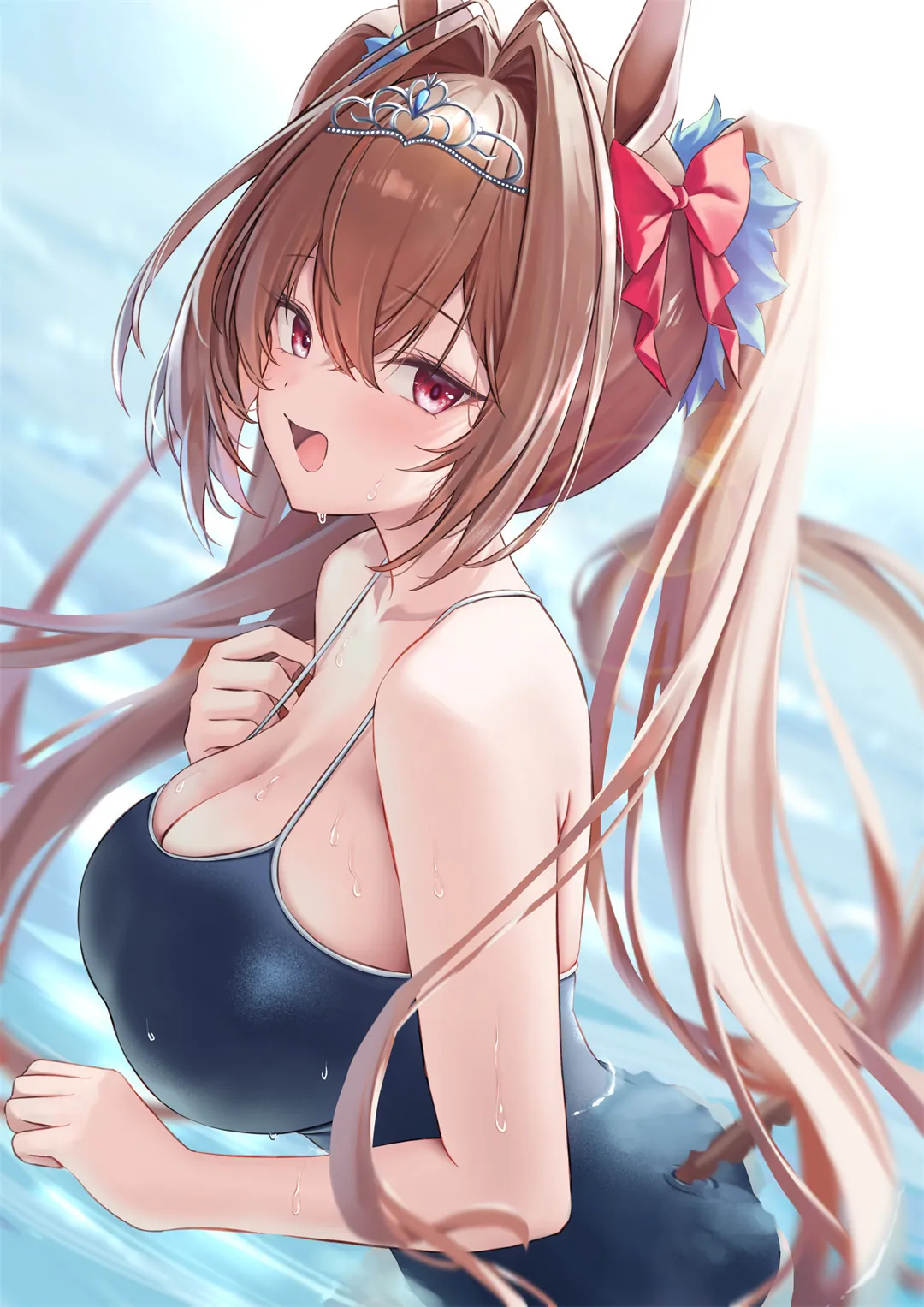 图片[2]-【插画精选】初音未来 兽耳泳衣少女 崩坏花火 原神 娜维娅 会员美图推荐（52张）-鹿星语