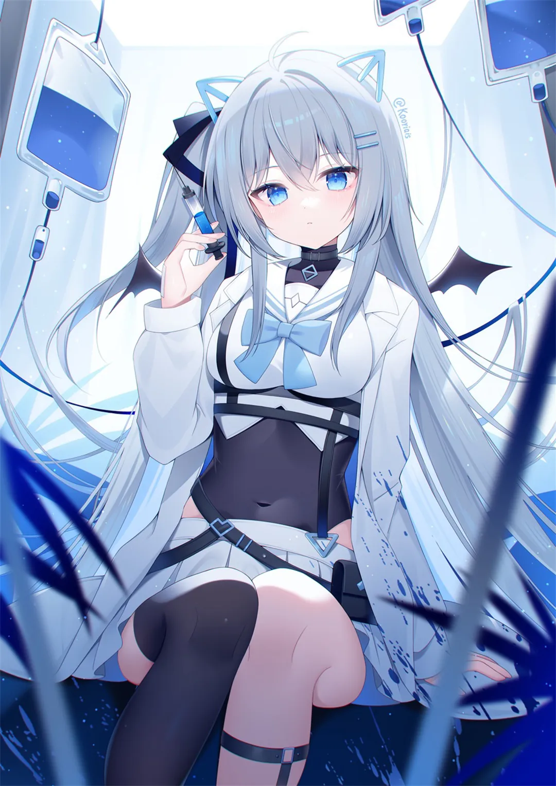 图片[5]-【插画精选】碧蓝档案 桐生桔梗 砂狼白子 崩坏 星穹铁道 黄泉 花火 白毛少女 会员美图壁纸推荐（42张）-鹿星语