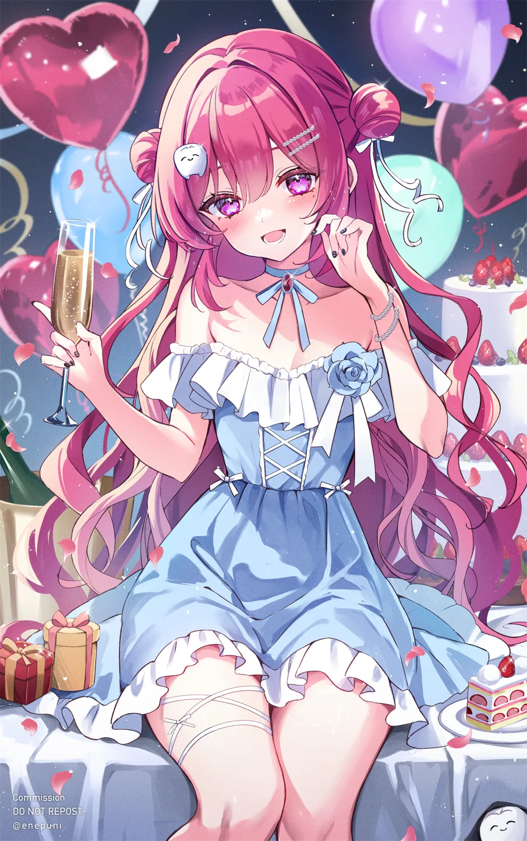 图片[2]-【画师精选】虚拟主播 宝鐘マリン 粉毛美少女 兽耳 樱 插画师えねる的动漫壁纸作品推荐（52张）-鹿星语