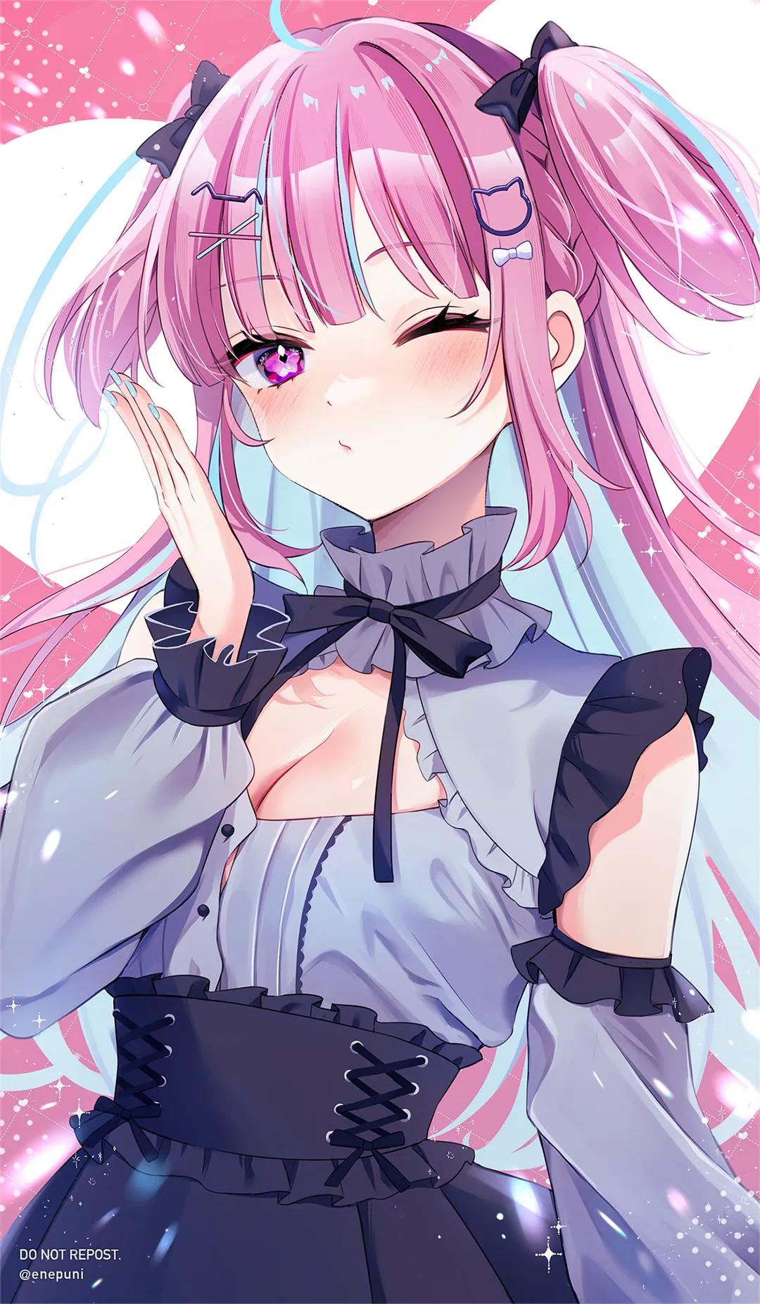 图片[5]-【画师精选】虚拟主播 宝鐘マリン 粉毛美少女 兽耳 樱 插画师えねる的动漫壁纸作品推荐（52张）-鹿星语