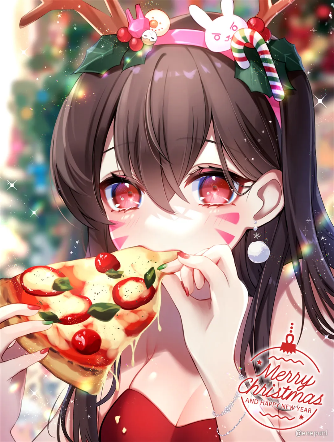 图片[9]-【画师精选】虚拟主播 宝鐘マリン 粉毛美少女 兽耳 樱 插画师えねる的动漫壁纸作品推荐（52张）-鹿星语