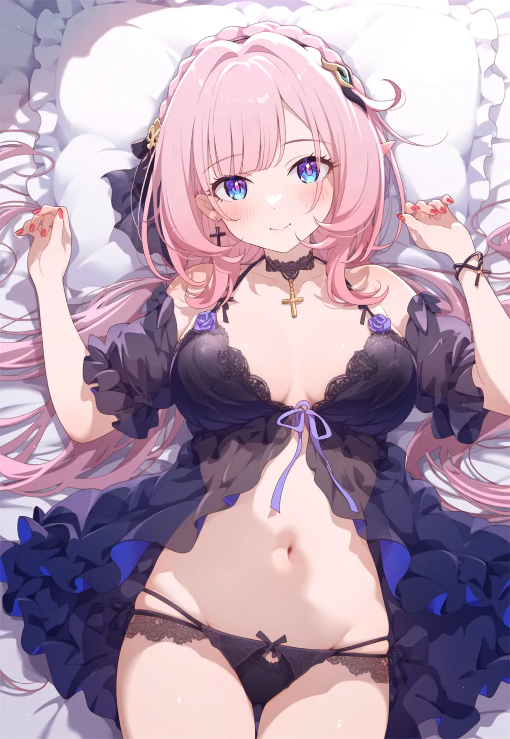 图片[6]-【AI精选】崩坏3 爱莉希雅 原神 珊瑚宮心海 蔚蓝航线 汉服小信浓 会员动漫壁纸插画推荐插画图片（43张）-鹿星语