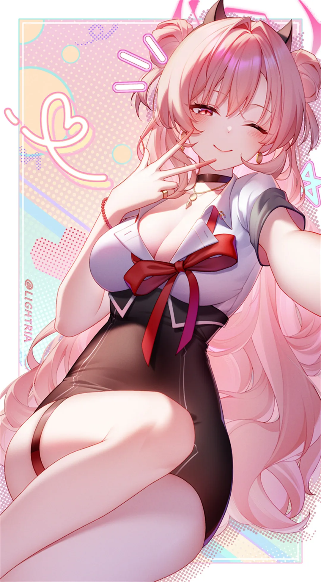 图片[4]-【插画精选】碧蓝档案 早濑优香 飞鸟马时 崩铁 知更鸟 兽耳美少女 会员动漫壁纸推荐（31张）-鹿星语