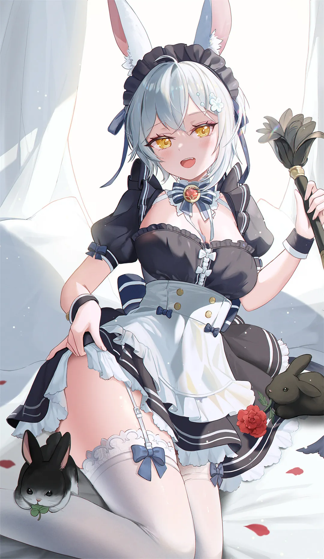 图片[4]-【画师精选】兽耳美少女 碧蓝档案 早濑优香 韩国插画师NakaR的美图作品推荐（24张）-鹿星语