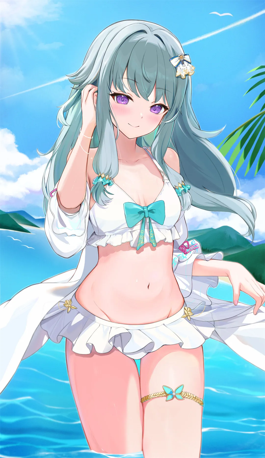 图片[2]-【插画精选】碧蓝档案 阿洛娜 白丝 裸足 绝区零 妮可 崩铁 翡翠 会员动漫美图推荐（29张）-鹿星语