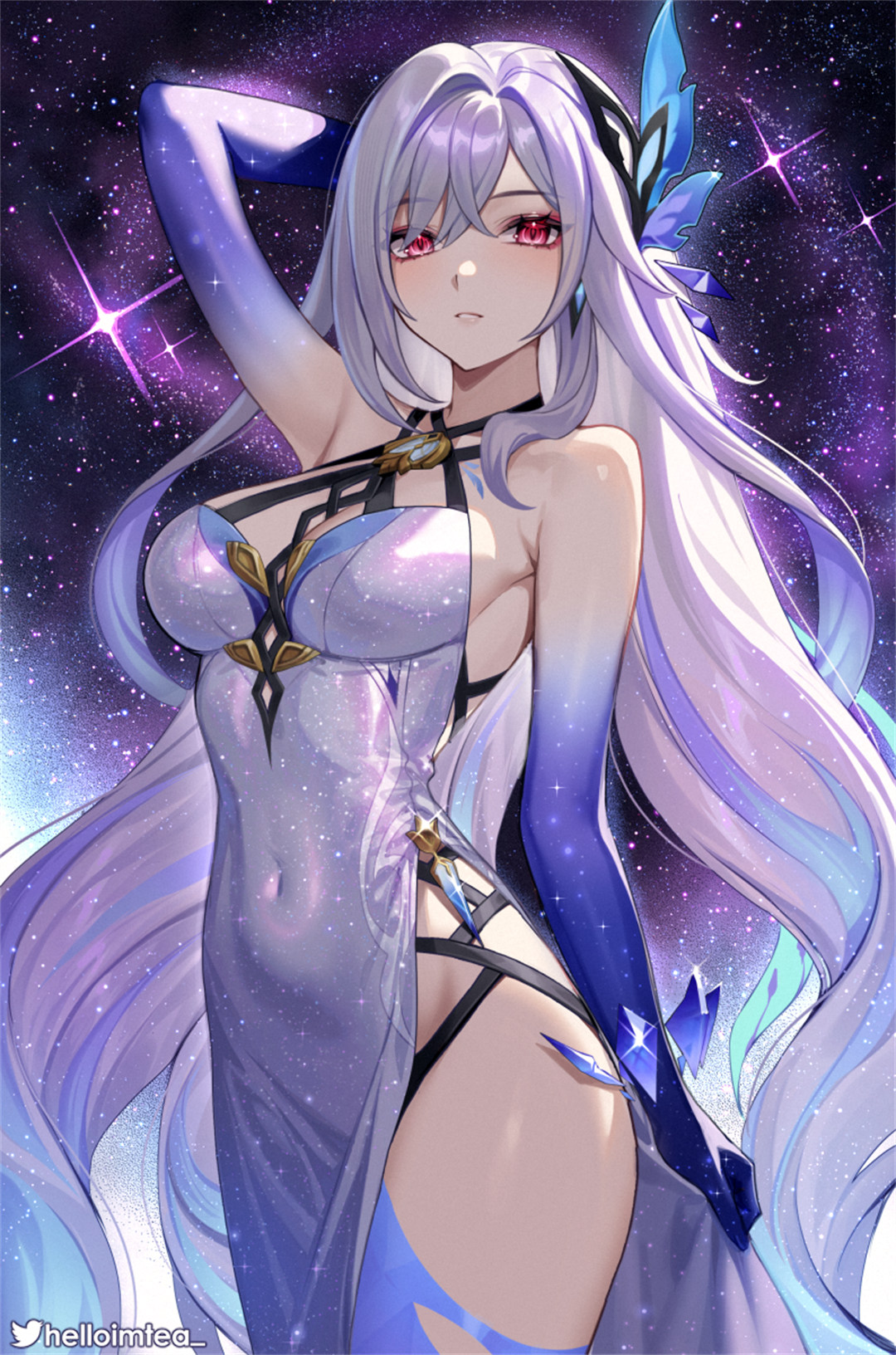 图片[2]-【插画精选】碧蓝档案 錠前サオリ 圣园弥香 虚拟主播 一伊那尔栖 会员插画美图推荐-鹿星语