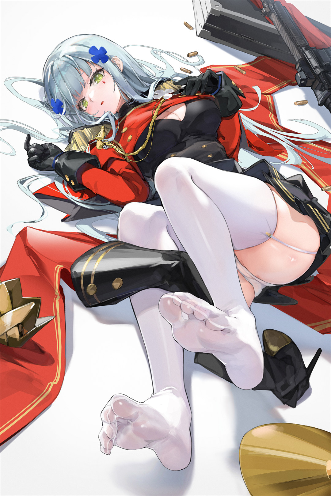 图片[5]-【插画精选】短裙 JK制服 白丝 兔女郎美少女 会员插画美图推荐-鹿星语