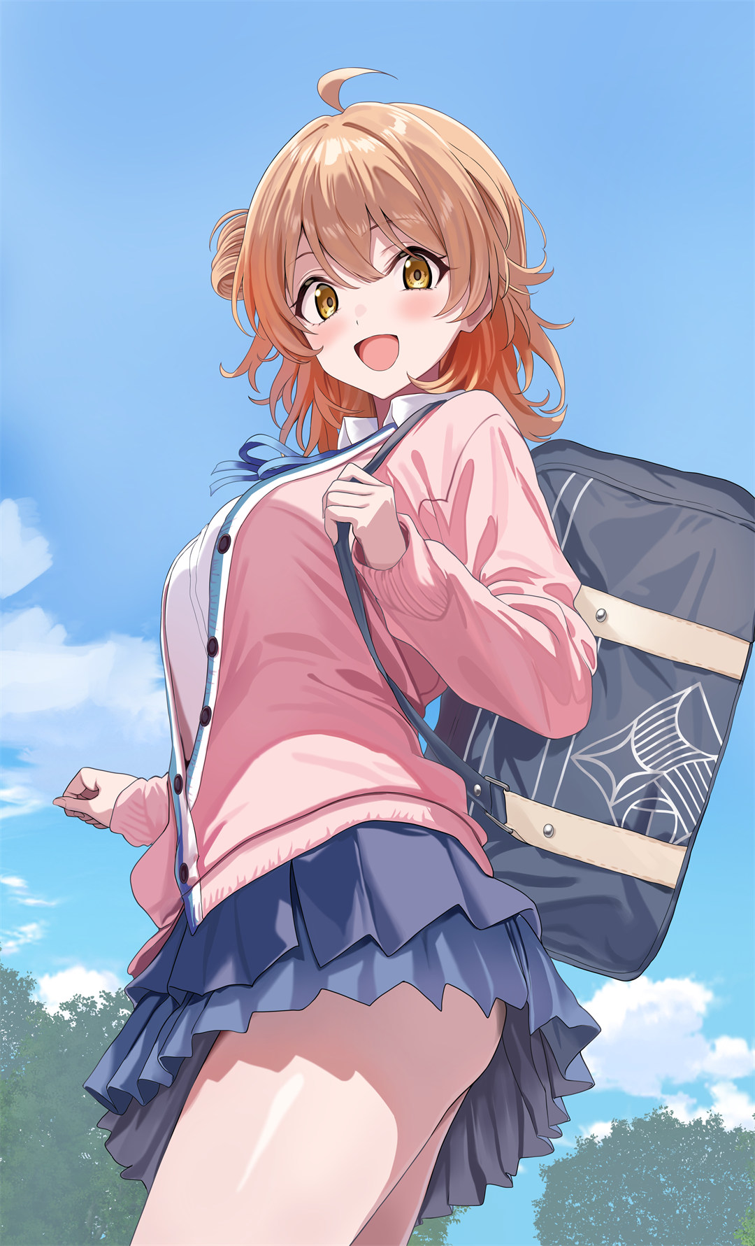 图片[6]-【插画精选】短裙 JK制服 白丝 兔女郎美少女 会员插画美图推荐-鹿星语