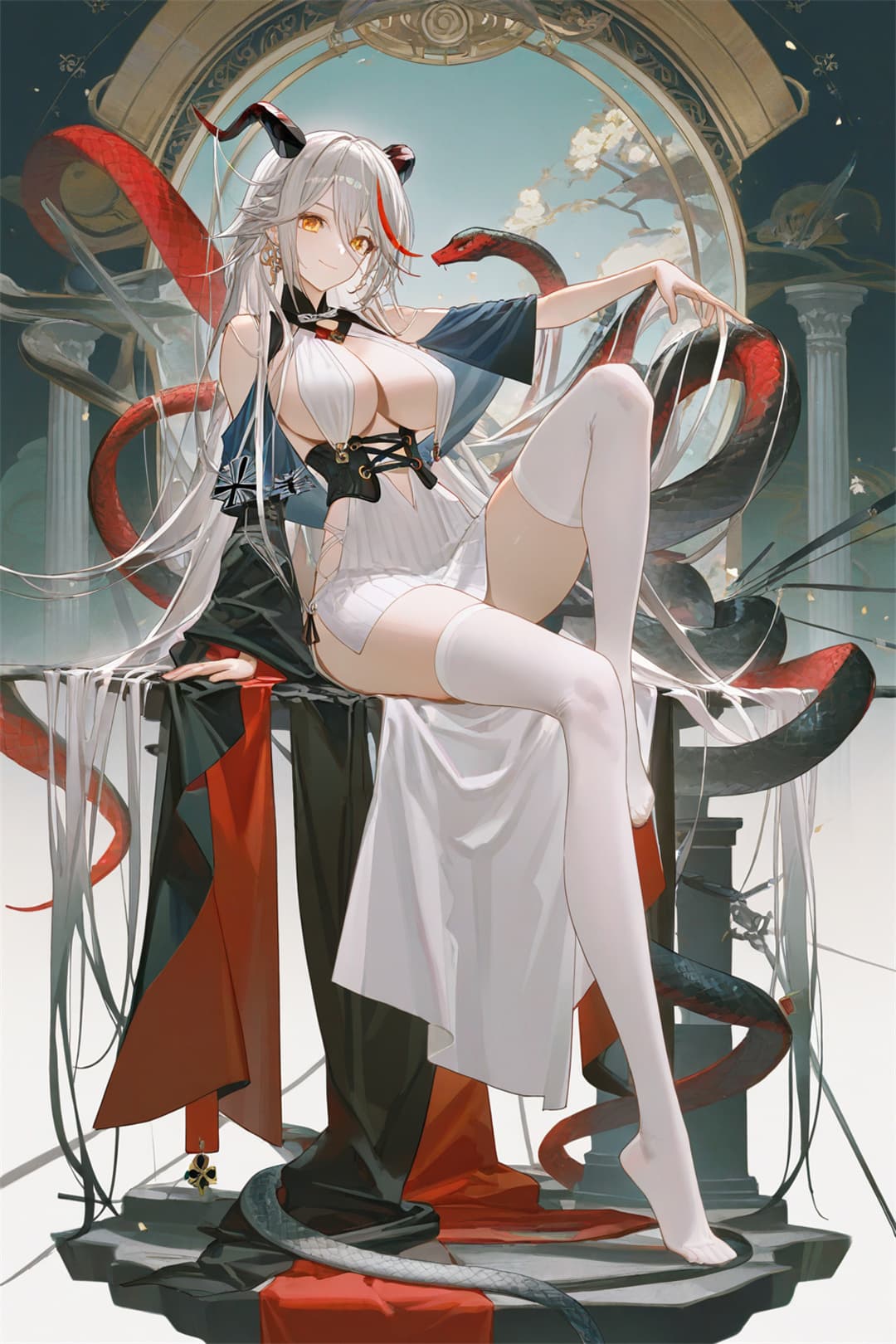 图片[2]-【插画精选】原神 茜特拉莉 麻雀一番街 白子&黒子 碧蓝航线 埃吉尔 会员动漫美图推荐插画图片（64张）-鹿星语