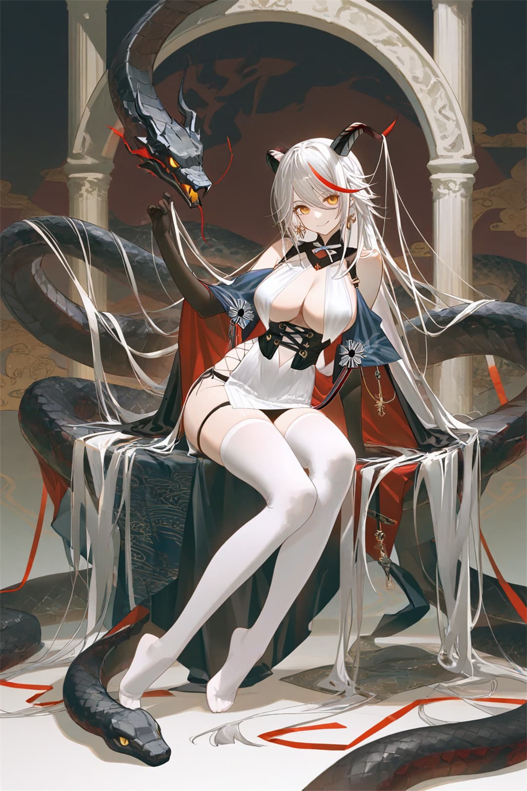 图片[3]-【插画精选】原神 茜特拉莉 麻雀一番街 白子&黒子 碧蓝航线 埃吉尔 会员动漫美图推荐插画图片（64张）-鹿星语