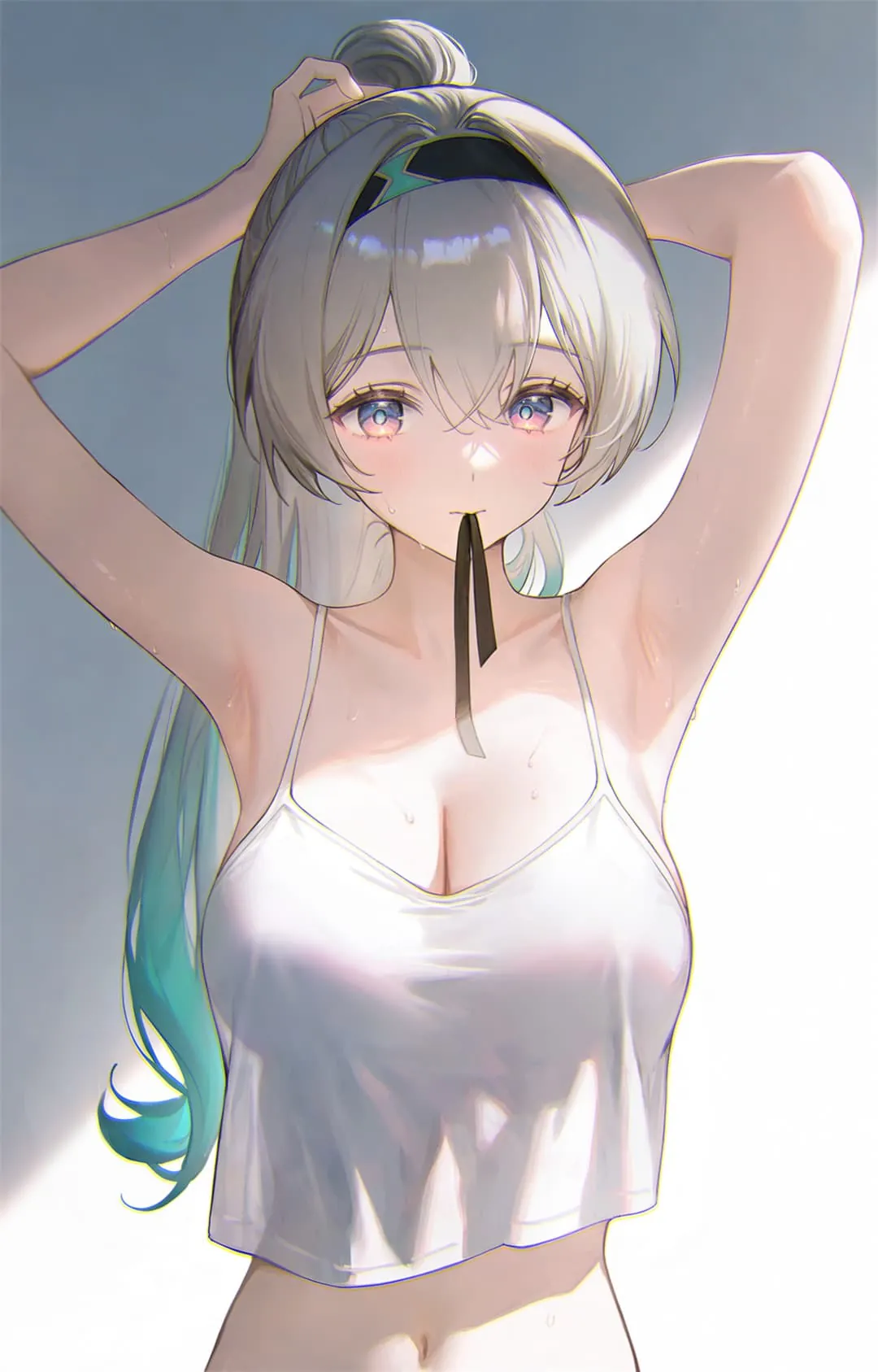 图片[6]-【插画精选】星穹铁道 流萤 初音未来 米塔 海边比基尼雪糕 会员动漫美图推荐-鹿星语