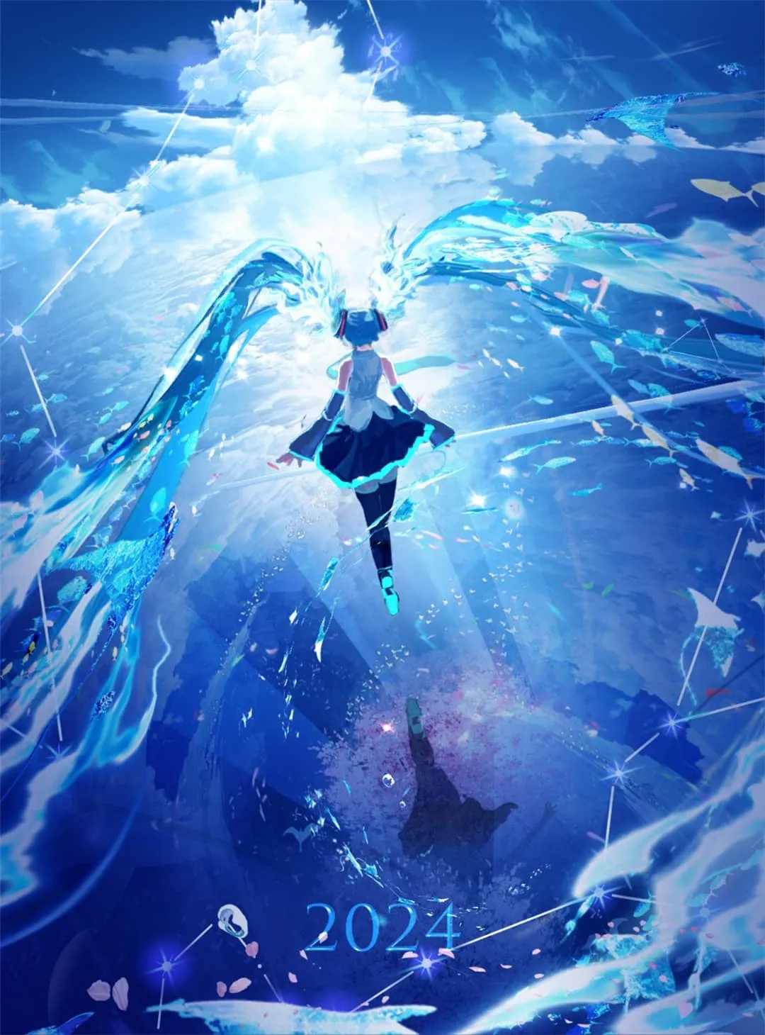 图片[3]-【插画美图】初音未来 白发兽耳美少女 蔚蓝档案笑面教授 调月莉音 莉可莉丝 千束×泷奈 原神 卡齐娜 玛拉妮 动漫壁纸推荐（56张）-鹿星语