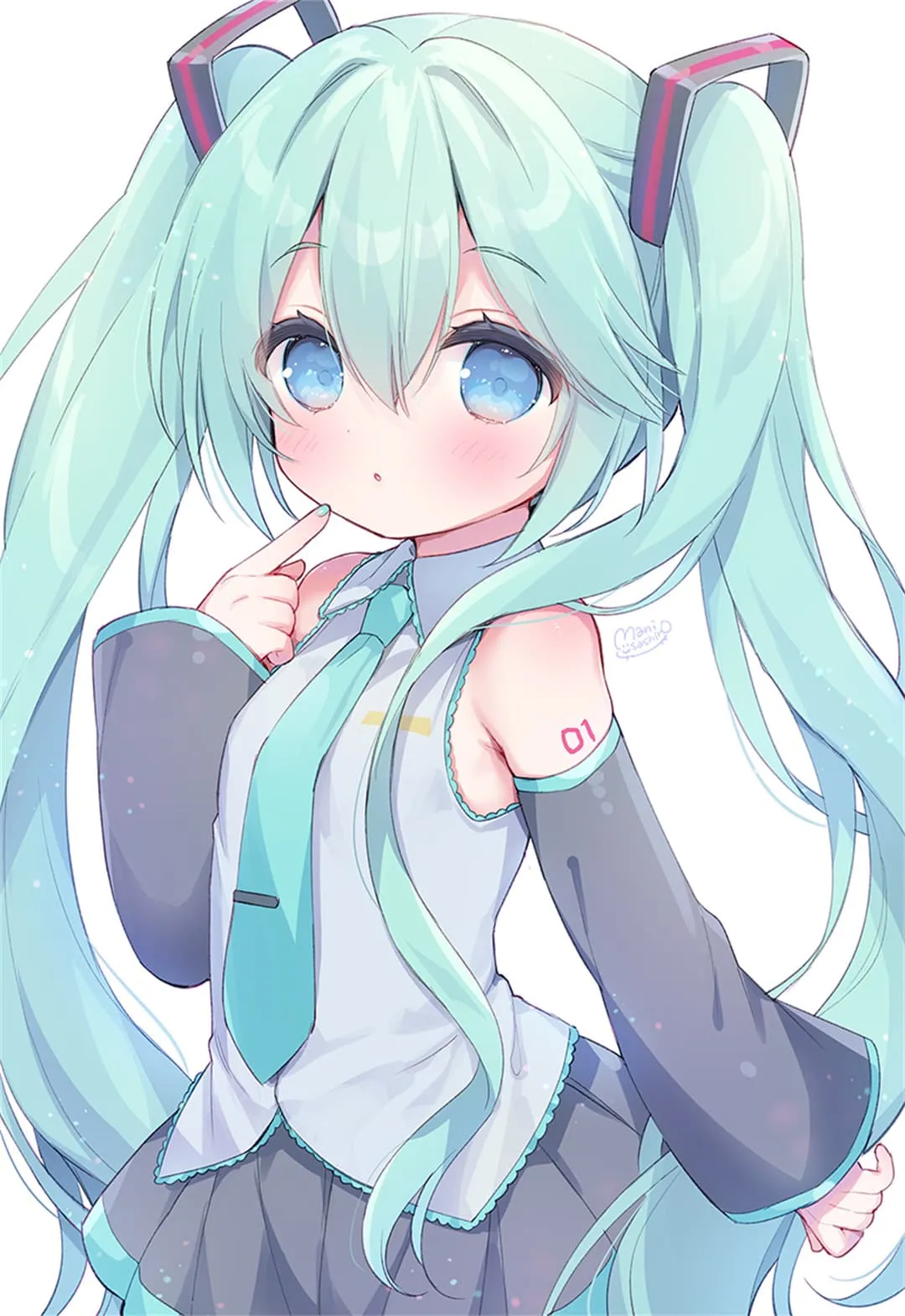 图片[4]-【插画美图】初音未来 白发兽耳美少女 蔚蓝档案笑面教授 调月莉音 莉可莉丝 千束×泷奈 原神 卡齐娜 玛拉妮 动漫壁纸推荐（56张）-鹿星语