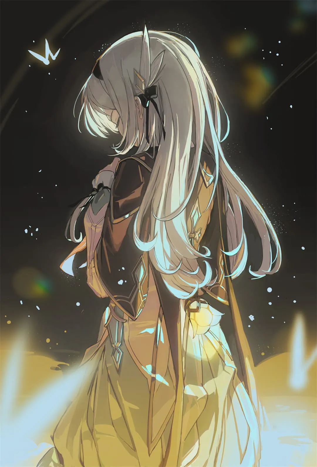 图片[10]-【插画美图】初音未来 白发兽耳美少女 蔚蓝档案笑面教授 调月莉音 莉可莉丝 千束×泷奈 原神 卡齐娜 玛拉妮 动漫壁纸推荐（56张）-鹿星语