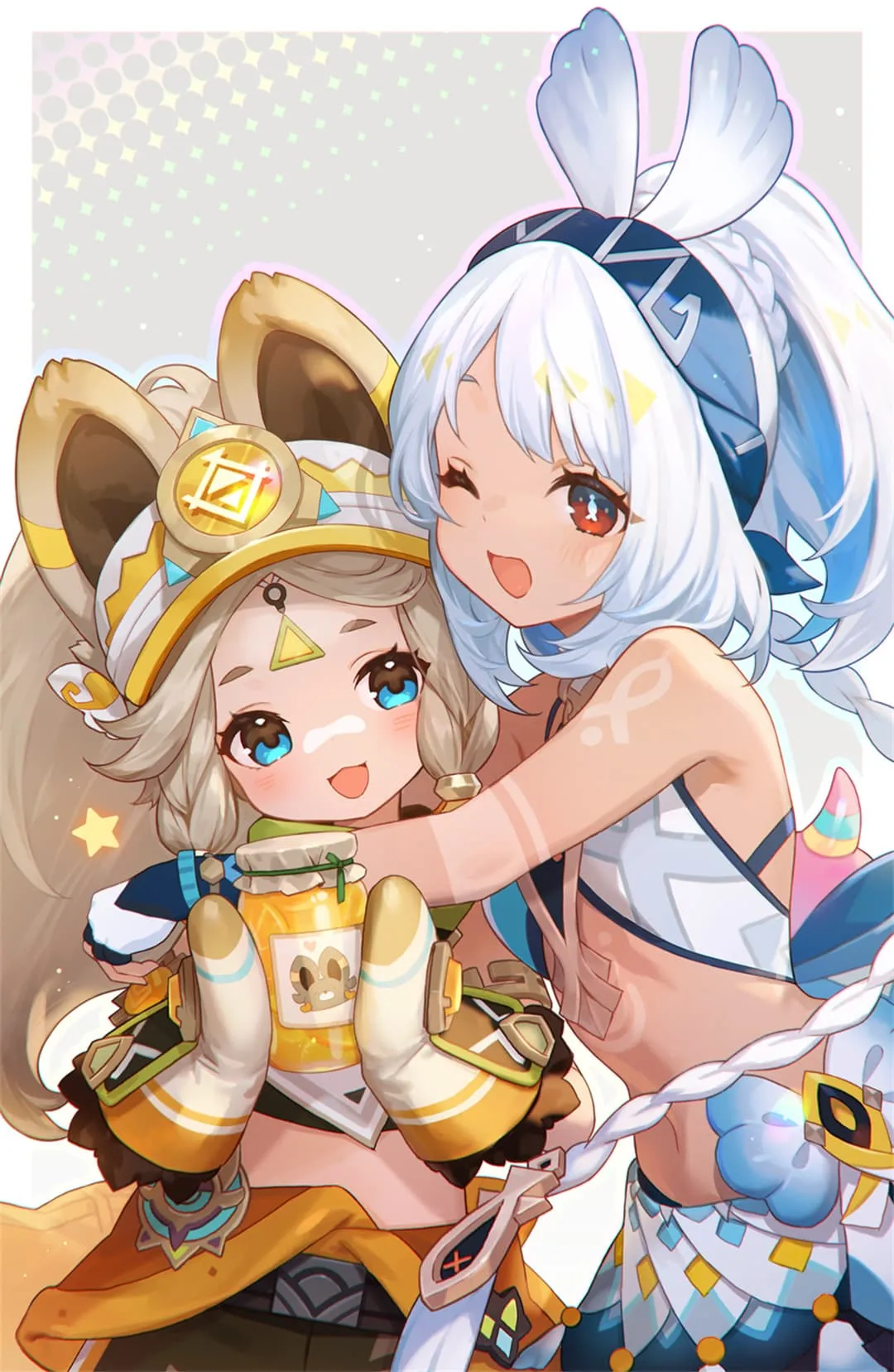 图片[14]-【插画美图】初音未来 白发兽耳美少女 蔚蓝档案笑面教授 调月莉音 莉可莉丝 千束×泷奈 原神 卡齐娜 玛拉妮 动漫壁纸推荐（56张）-鹿星语