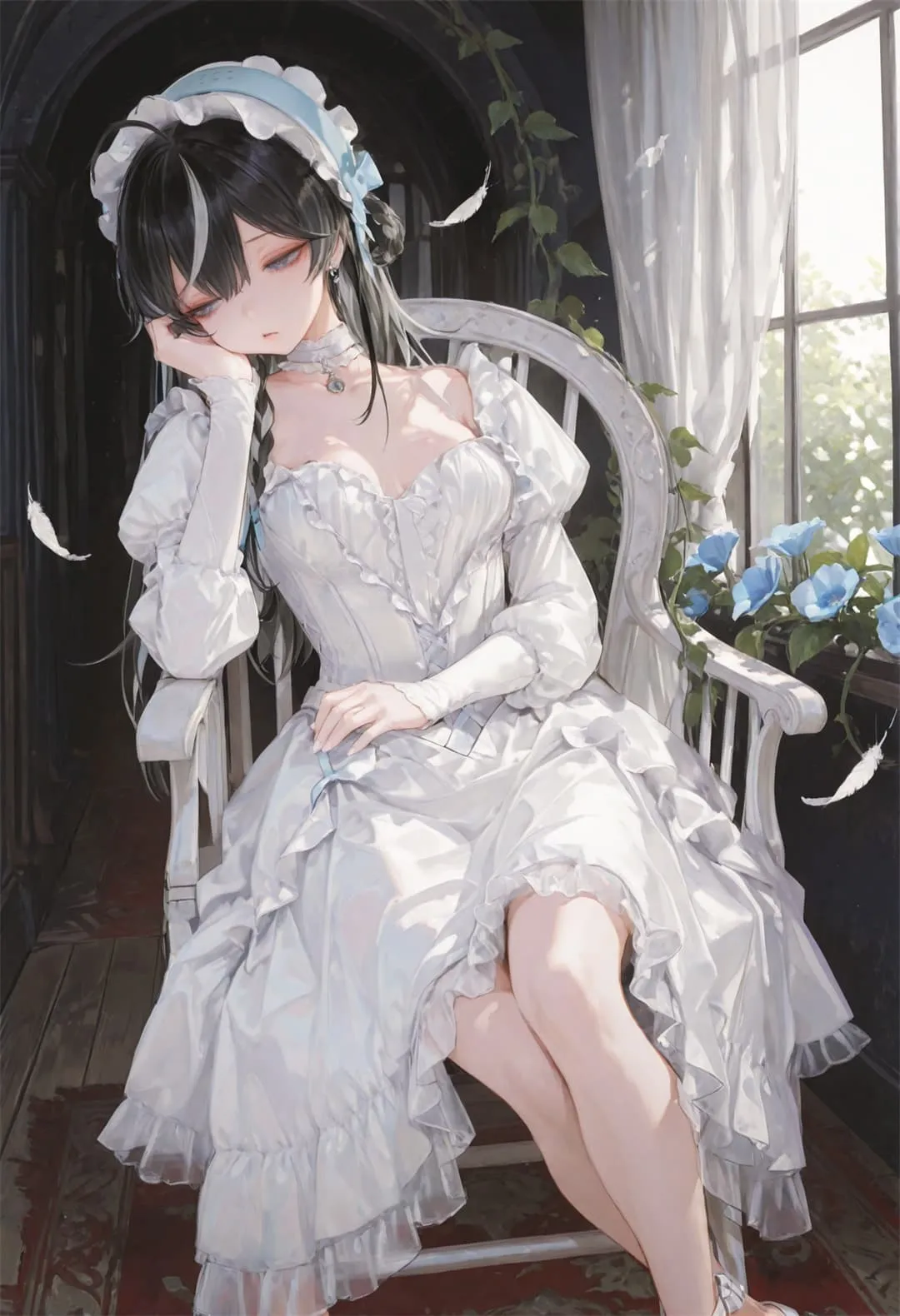 图片[16]-【插画美图】初音未来 白发兽耳美少女 蔚蓝档案笑面教授 调月莉音 莉可莉丝 千束×泷奈 原神 卡齐娜 玛拉妮 动漫壁纸推荐（56张）-鹿星语