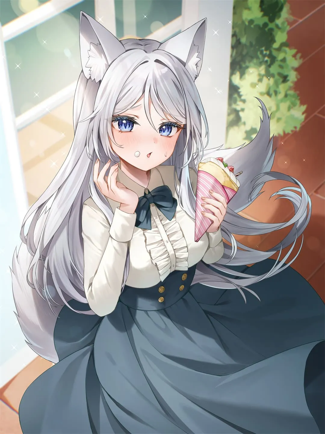 图片[21]-【插画美图】初音未来 白发兽耳美少女 蔚蓝档案笑面教授 调月莉音 莉可莉丝 千束×泷奈 原神 卡齐娜 玛拉妮 动漫壁纸推荐（56张）-鹿星语