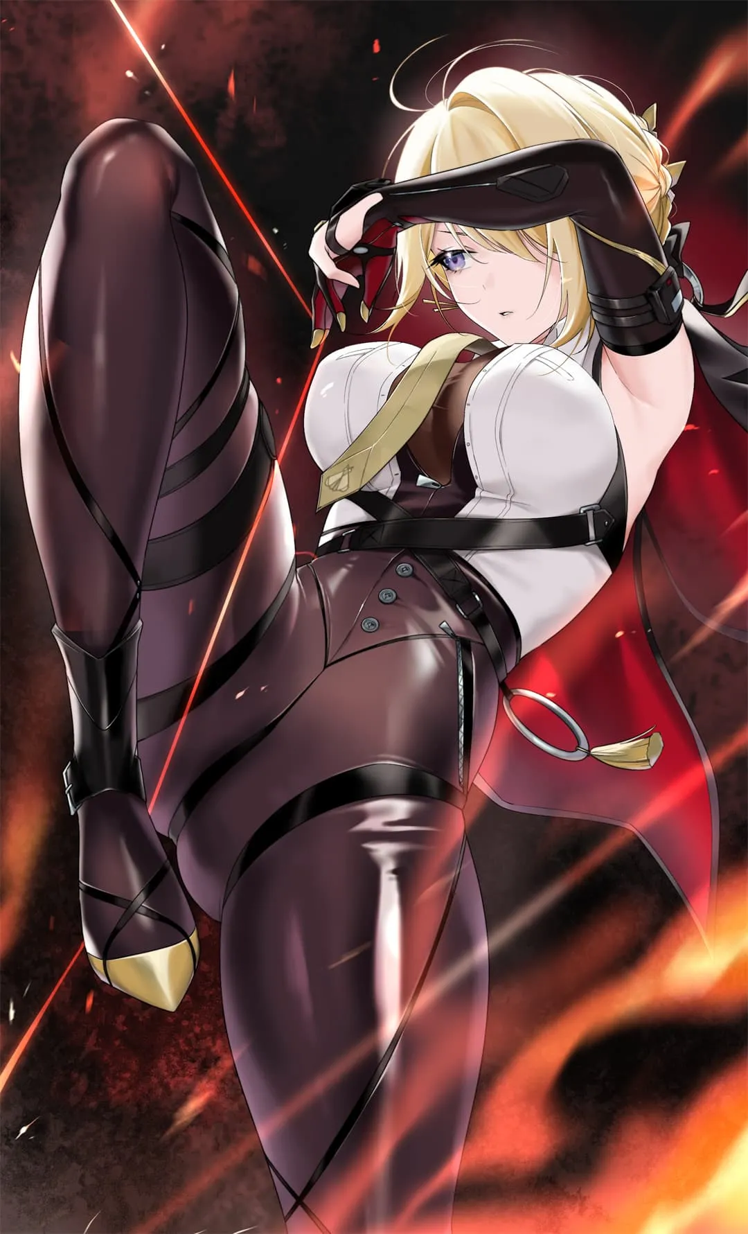 图片[14]-【插画美图】蔚蓝档案 妃咲 小塗マキ 绝区零 玲 伊芙琳 东方Project 洩矢诹访子 初音未来 鸣潮 菲比 动漫壁纸推荐（56张）-鹿星语