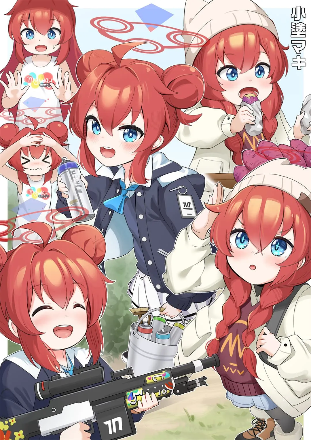 图片[15]-【插画美图】蔚蓝档案 妃咲 小塗マキ 绝区零 玲 伊芙琳 东方Project 洩矢诹访子 初音未来 鸣潮 菲比 动漫壁纸推荐（56张）-鹿星语