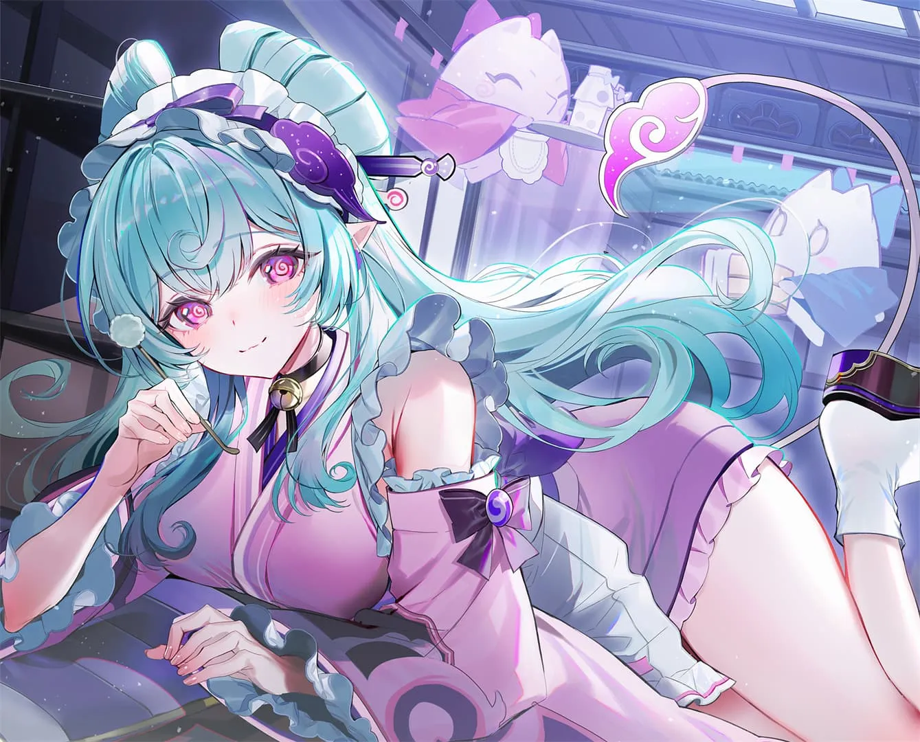 图片[16]-【插画美图】蔚蓝档案 妃咲 小塗マキ 绝区零 玲 伊芙琳 东方Project 洩矢诹访子 初音未来 鸣潮 菲比 动漫壁纸推荐（56张）-鹿星语