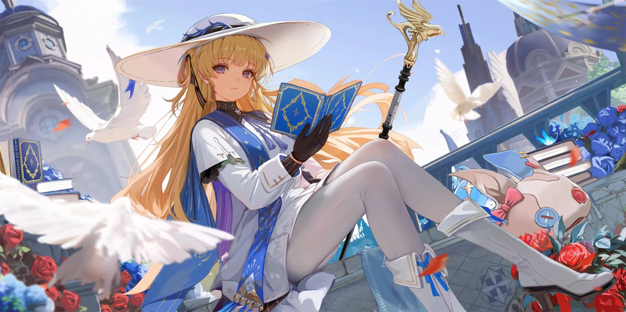 图片[22]-【插画美图】蔚蓝档案 妃咲 小塗マキ 绝区零 玲 伊芙琳 东方Project 洩矢诹访子 初音未来 鸣潮 菲比 动漫壁纸推荐（56张）-鹿星语