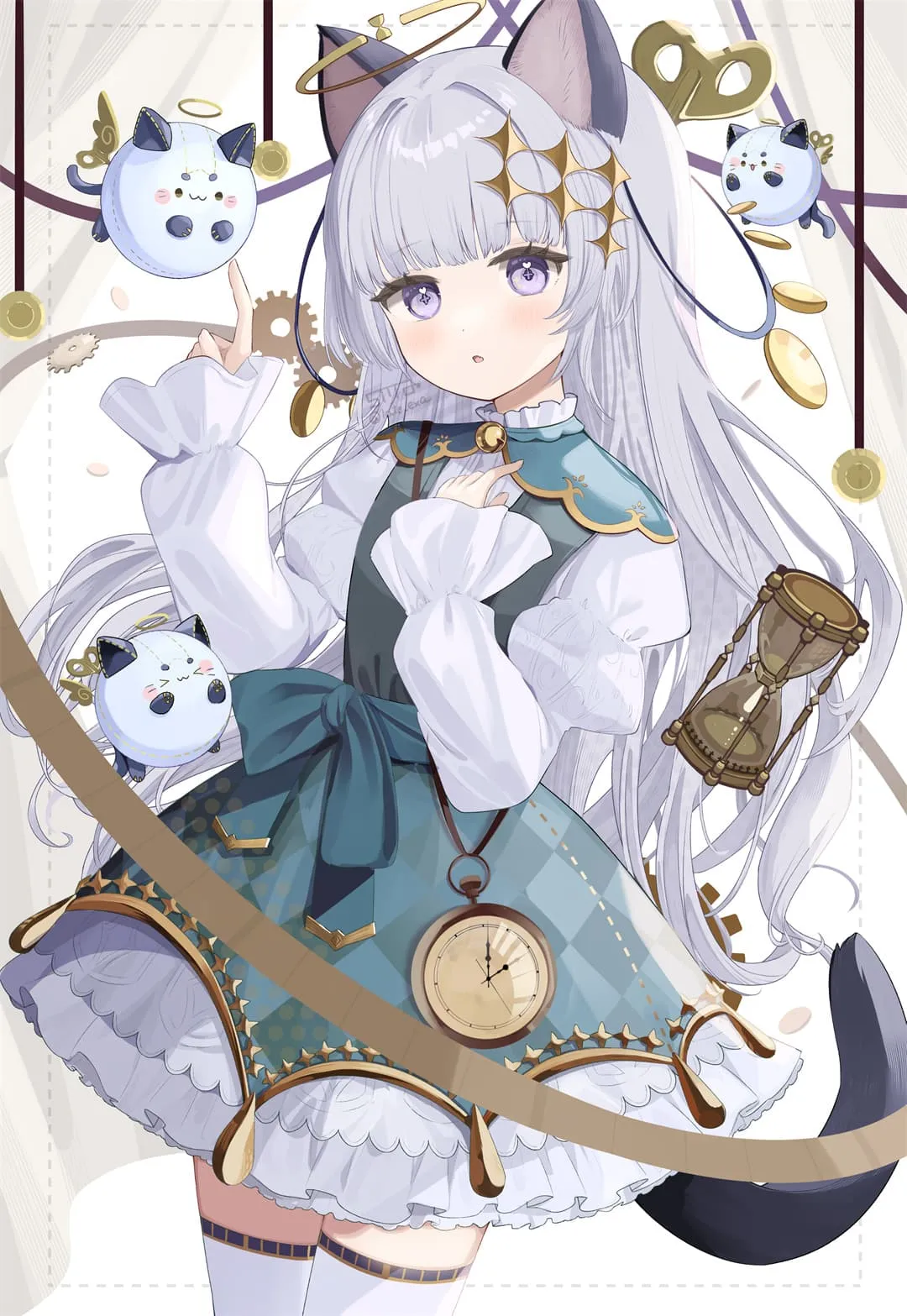 图片[5]-【插画美图】星穹铁道 阿格莱雅 流萤 大黑塔 碧蓝档案 百合園セイア 兽耳可爱美少女 虚拟主播 夜见蕾娜 动漫壁纸推荐插画图片（54张）-鹿星语