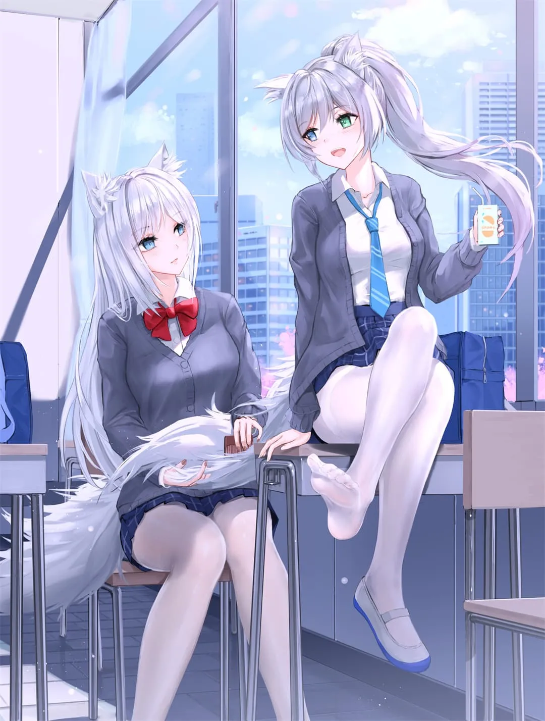 图片[21]-【插画美图】星穹铁道 阿格莱雅 流萤 大黑塔 碧蓝档案 百合園セイア 兽耳可爱美少女 虚拟主播 夜见蕾娜 动漫壁纸推荐插画图片（54张）-鹿星语