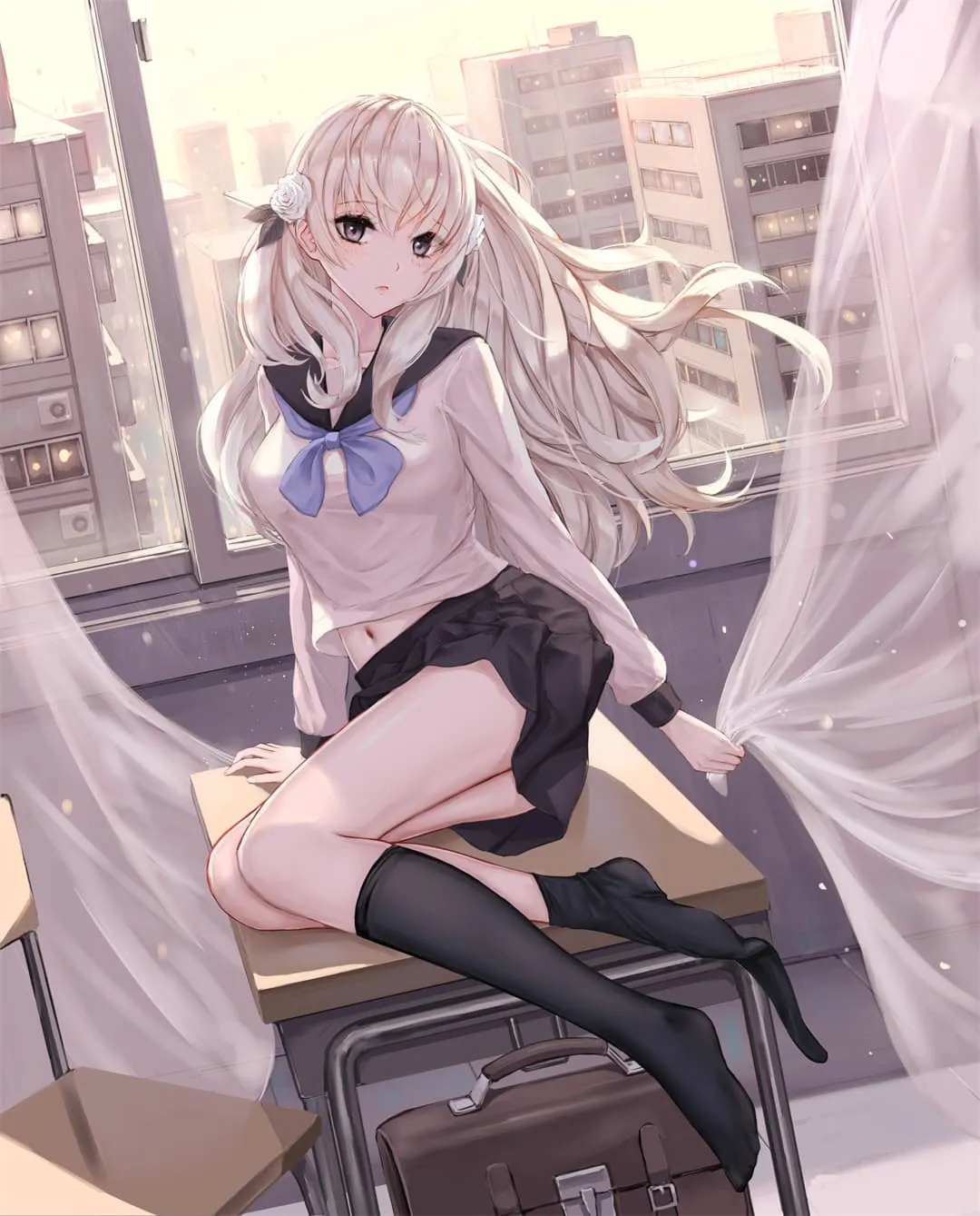 图片[15]-【插画美图】原神 梦见月瑞希 瓦雷莎 八重神子 星穹铁道 流萤 绝区零 伊芙琳 鸣潮 珂莱塔·莫塔里 动漫壁纸推荐（50张）-鹿星语